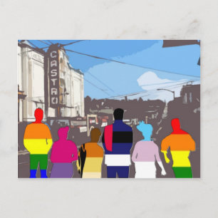 GLBT-Pridet Personer i Castro #2 Vykort