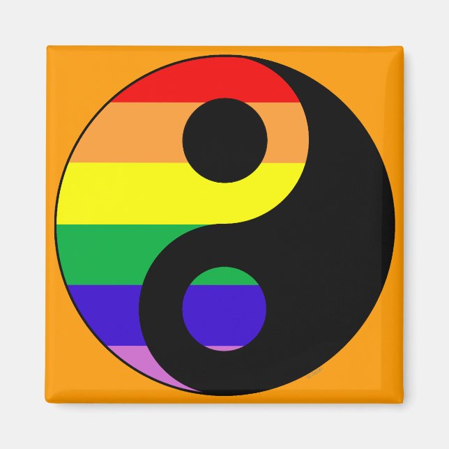 GLBT YinYang Magnet (Framsidan)