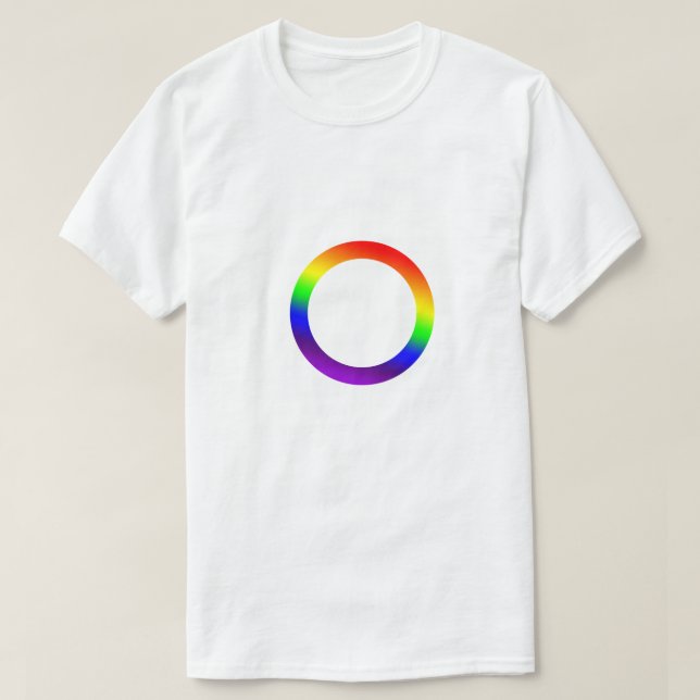 GLBTQ-design för regnbåge, Pride T Shirt (Design framsida)