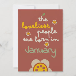 GLEAM GLADE - Inbjudningskort för Blommigt på föde