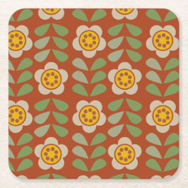 GLEAM GLADE - Modern blomsterpappersunderlägg Underlägg Papper Kvadrat