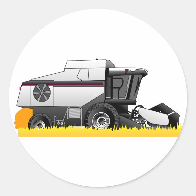 Gleaner Runt Klistermärke (Framsida)