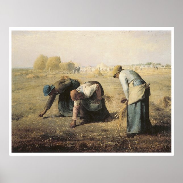 Gleaners, 1857 Jean-Francois Millet Poster (Framsidan)
