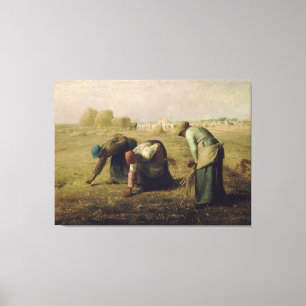 Gleaners av Jean-François Millet 1857 Canvastryck