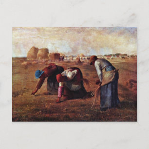 Gleaners by Millet (bästa kvalitet) Vykort
