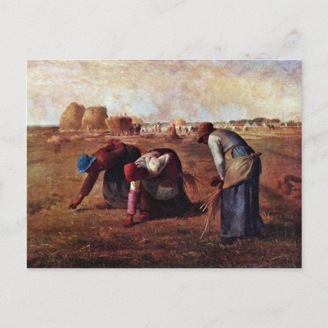 Gleaners by Millet (bästa kvalitet) Vykort (Framsida)