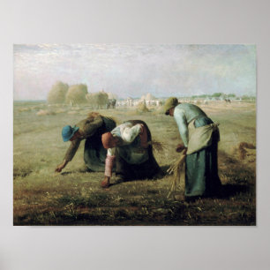 Gleaners, Jean-Francois Millet, 1857 Poster