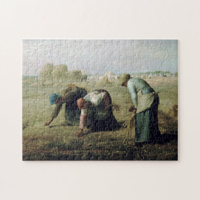 Gleaners, Jean-Francois Millet, 1857 Pussel (Horisontell)