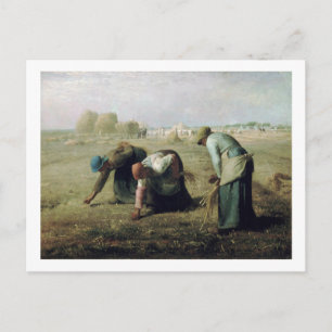 Gleaners, Jean-Francois Millet, 1857 Vykort