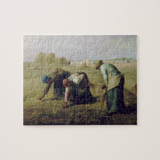 Gleanersna vid Jean-François Millet Pussel (Horisontell)