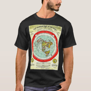 Gleason 1892 Flat Earth Karta Research Flat Earth T Shirt
