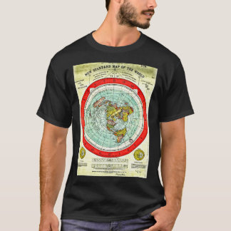 Gleason 1892 Flat Earth Karta Research Flat Earth T Shirt
