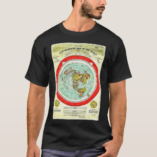 Gleason 1892 Flat Earth Karta Research Flat Earth  T Shirt