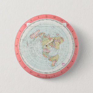 Gleason's NEW STANDARD KARTA OF THE WORLD' Button Knapp