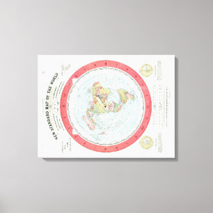Gleason's NEW STANDARD KARTA OF THE WORLD - Canvas