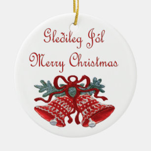 Gledeleg Jol Julgransprydnad Keramik