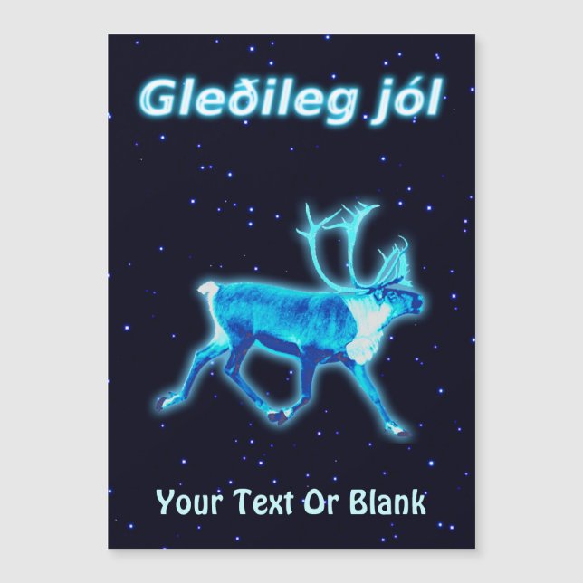 Gleðileg Jól - Blue Västindiou (renar) (Framsida)