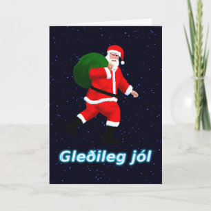 Gleðileg jól - Jultomten Helgkort