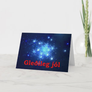 Gleðileg Jól - Night Himlar Helgkort