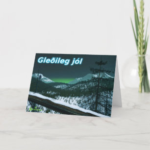 Gleðileg Jól - tyst natt Helgkort