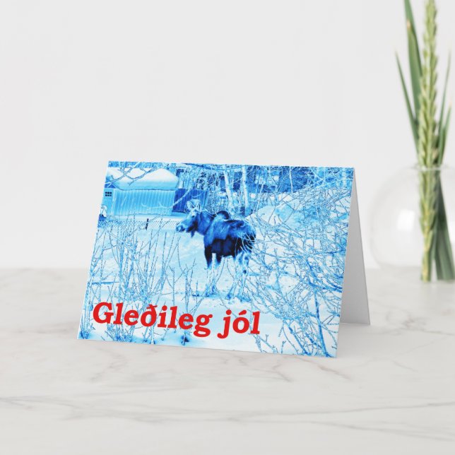 Gleðileg jól - Urban Moose Helgkort (Framsida)