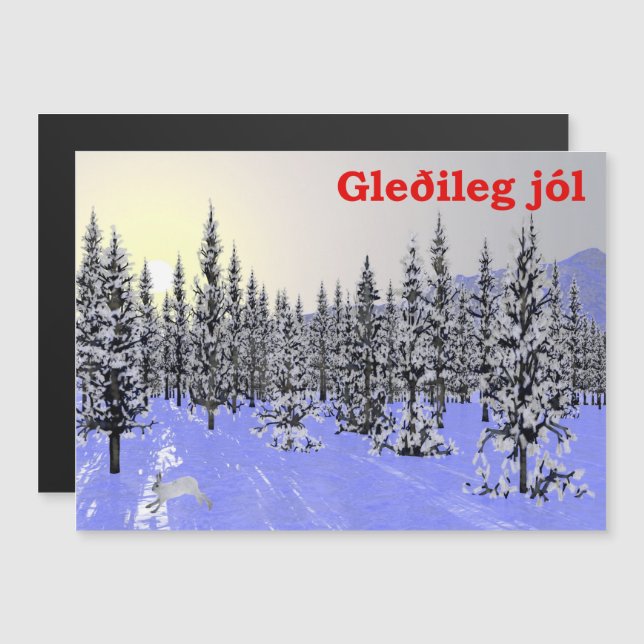 Gleðileg Jól - Winter Solstice (Fram/baksida)