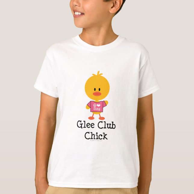 Gleeklubbchicken lurar T-tröja Tee Shirt (Framsida)