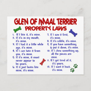 GLEN AV IMAAL TERRIER Egendom LAGSTIFTNING Vykort