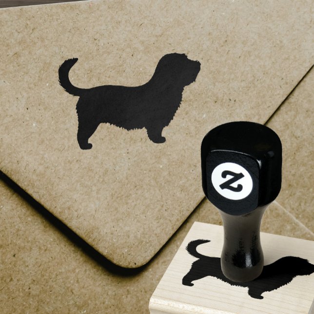 Glen av Imaal Terrier med Long Svan Silhouette Stämpel (Skapare uppladdad)