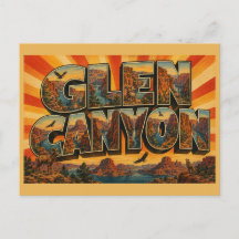 Glen Canyon Arizona Öken Kanjon Vatten Konst