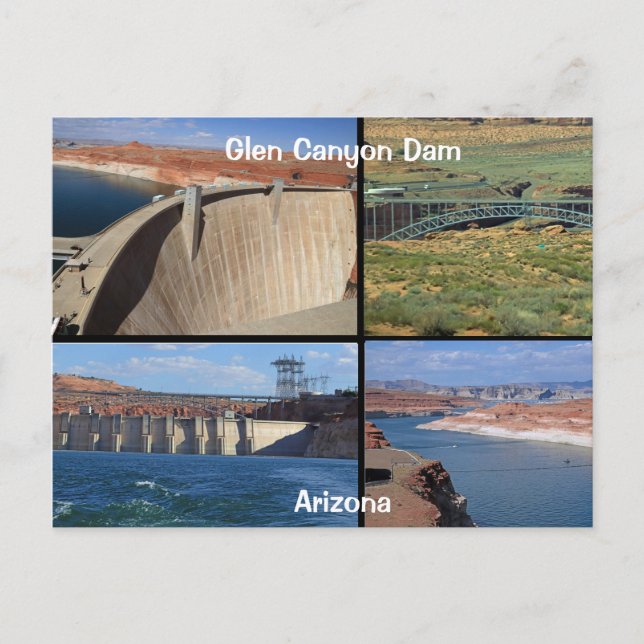 Glen Canyon Dam Vykort (Framsida)