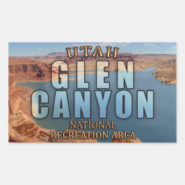 Glen Canyon National Recreation Area Sticker Rektangulärt Klistermärke