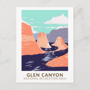 Glen Canyon Reflection Canyon Vintage Vykort