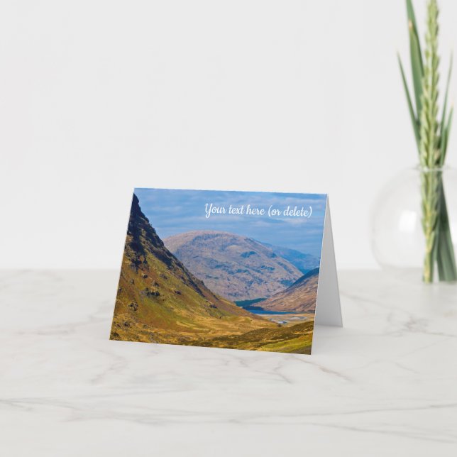 Glen Coe, Scotland Greeting Card Tack Kort (Framsida)