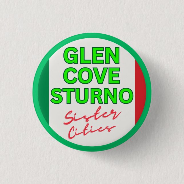 Glen Cove and Sturno - Sister Cities Knapp (Framsida)