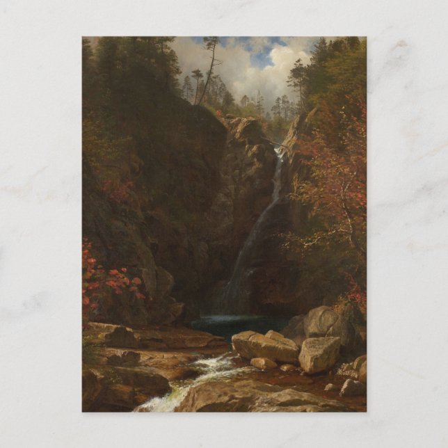 Glen Ellis Falls av Albert Bierstadt Vykort (Framsida)