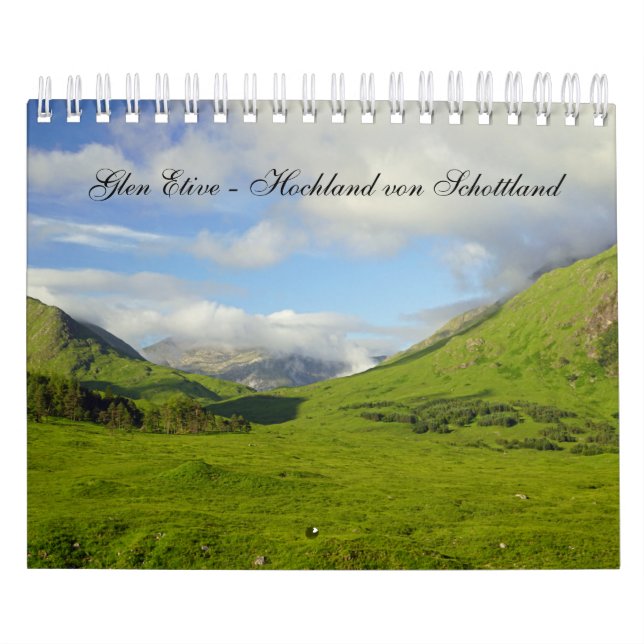 Glen Etive - Hochland von Schottland Kalender (Omslag)