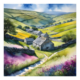 ’Glen Garlands’ Ligcape Yorkshire Dales Scene Fototryck