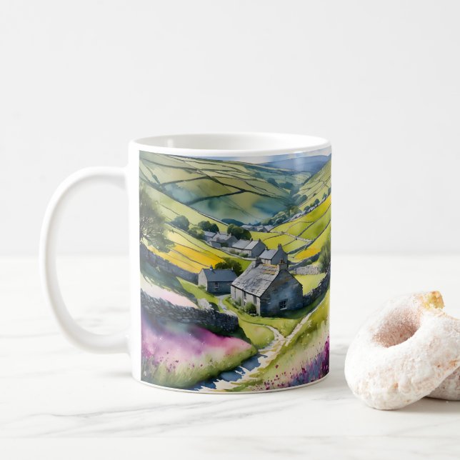 ’Glen Garlands’ Ligcape Yorkshire Dales Scene Kaffemugg (Med munk)