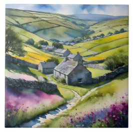 ’Glen Garlands’ Ligcape Yorkshire Dales Scene Kakelplatta