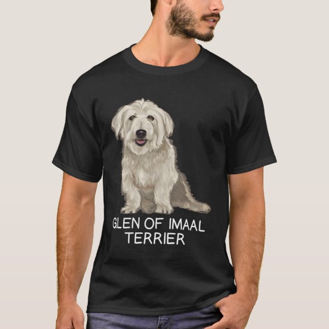 Glen of Imaal Terrier Crazy Dog T Shirt (Framsida)