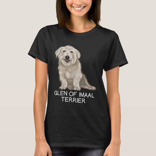 Glen of Imaal Terrier Crazy Hund T Shirt (Framsida)