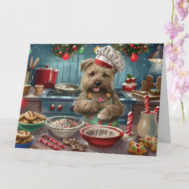 Glen of Imaal Terrier Helgdag Baking: Festive Kort (Orkide)