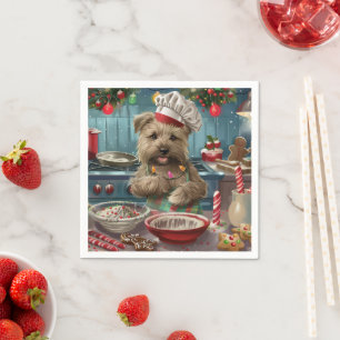 Glen of Imaal Terrier Holiday Baking: Festiv Pappersservett