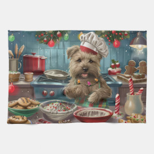 Glen of Imaal Terrier Holiday Baking: Festlig Kökshandduk