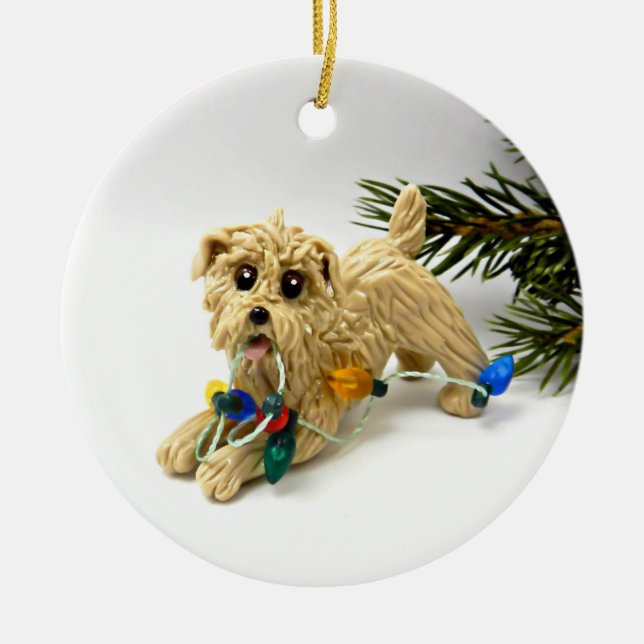 Glen of Imaal Terrier Hund jul Ornament (Framsidan)