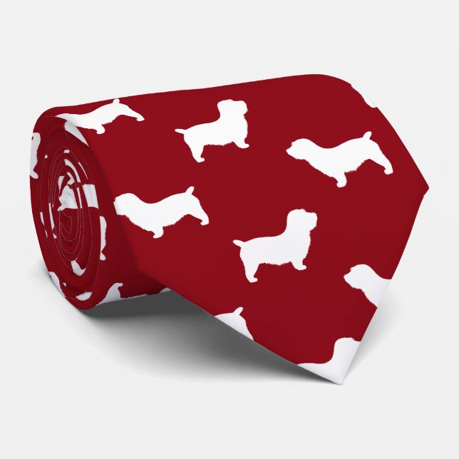 Glen of Imaal Terrier Hund Silhouettes Mönster Red Slips (Rullad)