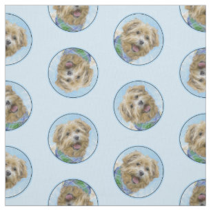 Glen of Imaal Terrier-målning Original hundkonst Tyg