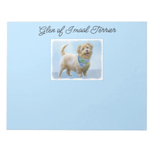 Glen of Imaal Terrier Painting - Original Hund Art Anteckningsblock