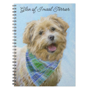 Glen of Imaal Terrier Painting - Original Hund Art Anteckningsbok